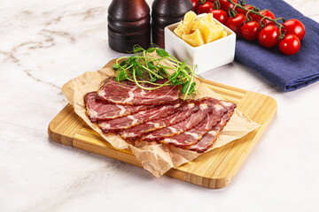 Italian pork sausage - prosciutto crudo