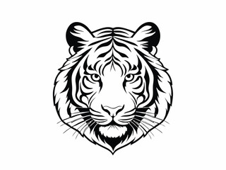 tiger head vector