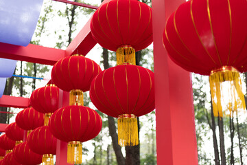 Chinese style red lantern © ZCFei