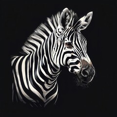 Fototapeta premium the AI Image Generator, zebra isolated on a white background
