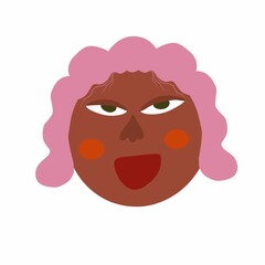 girl face Unique Character illustration of people 