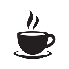 Coffee cup icon silhouette vector design illustration
