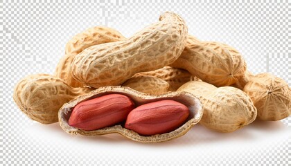 peanuts isolated on a transparent background