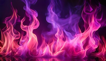 pink and purple fire flames background