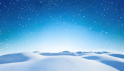 snowy landscape with looping snowfall on blue sky copy space vertical animation