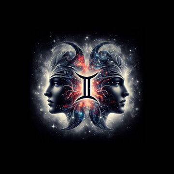 Signo de G&eacute;minis en el Cosmos Infinito