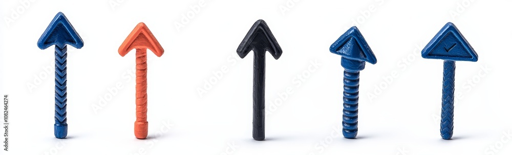 Poster black arrow pointer signs showing different directions isolated on white background. modern realisti