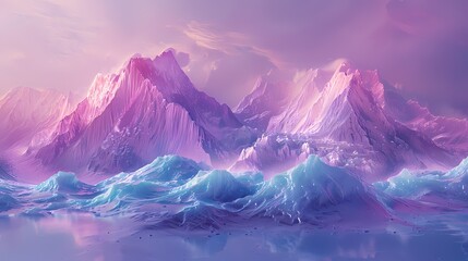 Obraz premium Traditional Chinese pink clouds architectural illustration poster background