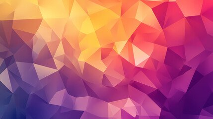 Obraz premium Sunset drive theme abstract background triangles trianglify colorful beautiful simple pattern design wallpaper illustration texture. Futurity. Illustration