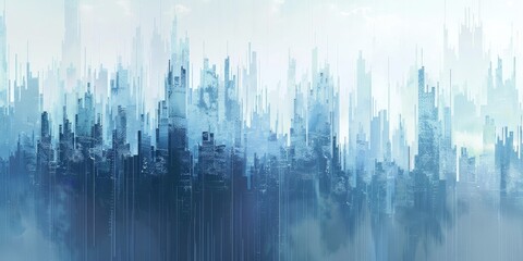 Fototapeta premium An architectural drawing of an elegant Art building