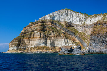 Isola di Ischia. Forio, Ischia ponte e il porto, un mare e un paesaggio marino nella provincia di...