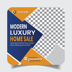  Luxury Property Sale Sociall Media Post Design Banner