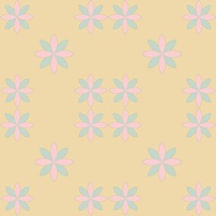 Fototapeta premium seamless background with flowers