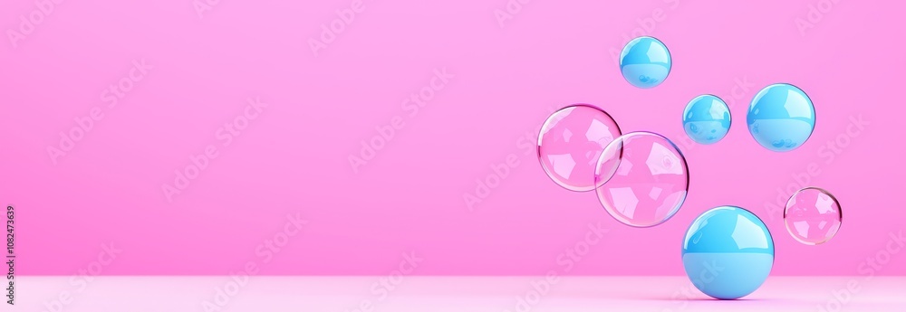 Poster an elegant 3d gradient glass element with a liquid shape design background. neon flow geometric ui b