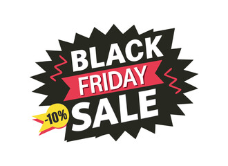 Black Friday Sale Banner Illustration for Retail and Discount Promotions