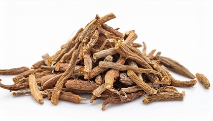 manjishtha rubia cordifolia ayurveda herb natural medicinal remedy ingredient isolated on a white background