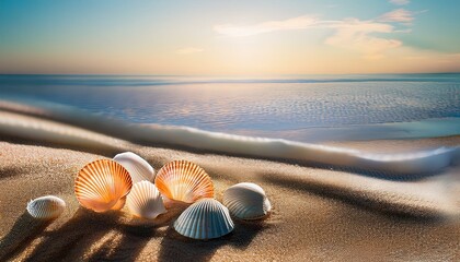 Obraz premium shells on the sand