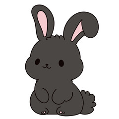 Colorful rabbit drawing