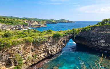 Dramatic Cliffs and Turquoise Waters of Broken Beach, Nusa Penida