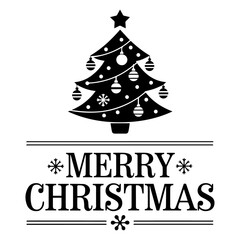 christmas card with christmas tree