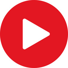 Red Circle Play Button Icon Png
