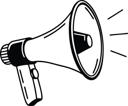 recommend clip art: megaphone silhouette vector, megaphone icon, megaphone clipart vector