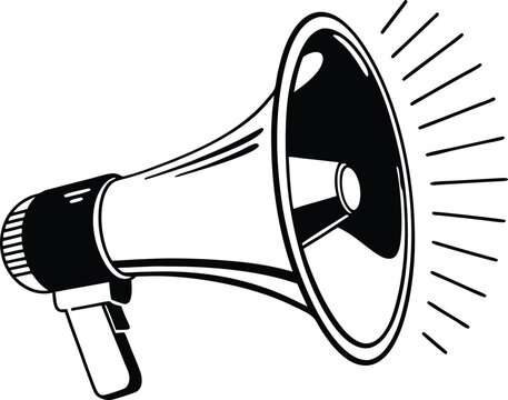 recommend clip art: megaphone silhouette vector, megaphone icon, megaphone clipart vector