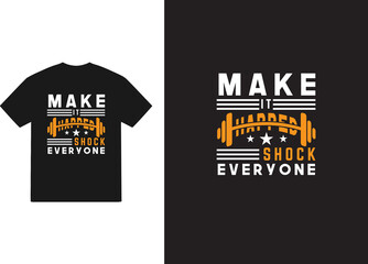 Typography, Gym, Workout, CrossFit, Fitness t shirt vectors