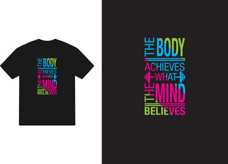 Typography, Gym, Workout, CrossFit, Fitness t shirt vectors