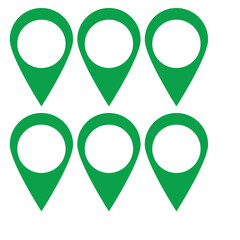 Obraz premium Pin icon vector illustration. Location sign and symbol. destination icon. map pin