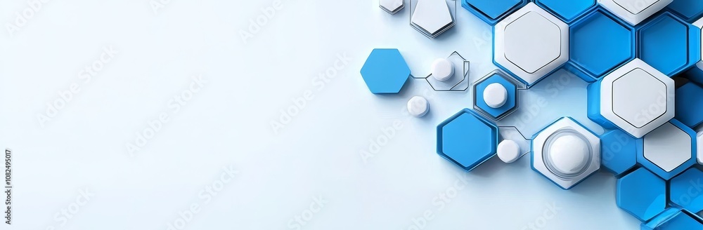 Poster realistic modern abstract background with honeycomb geometric cell texture for design in the fields 