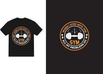 Typography, Gym, Workout, CrossFit, Fitness t shirt vectors