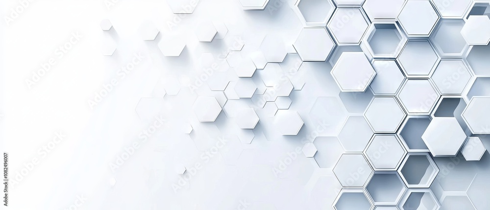 Poster modern vector banner design with geometric hexagon pattern on white background – stylish abstract gr