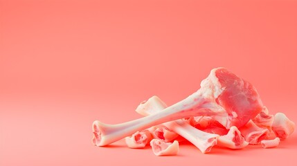 Fresh chicken meat a chicken bone in leg