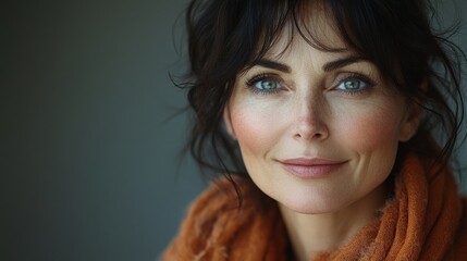 Smiling female patient after successful surgery at the hospital in the recovery area