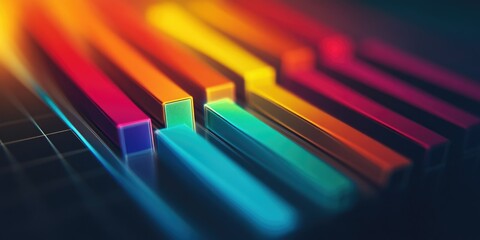 Vivid Chromatic Aberration: Colorful Lens Effect with Blurred Edges