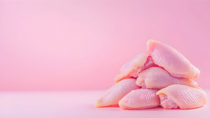 Fresh chicken meat a chicken whole wing