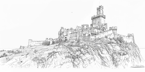 An architectural drawing of an elegant Art building