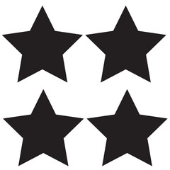 Star Icon set. rating icon vector. favourite star icon