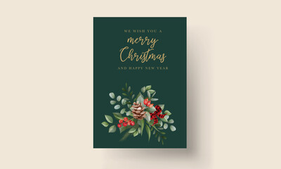 Lovely Christmas card collection with beautiful leaves