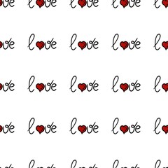 Small Love Seamless Pattern Design