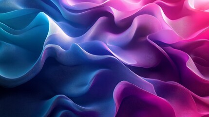 Obraz premium Abstract background with blue, pink, and purple gradient waves.