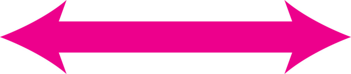 Red long arrow icon isolated on white background. Long arrow vector, icon. Red horizontal arrow. Straight long arrow vector icon.