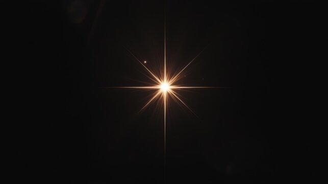 A sleek, minimalistic artistic composition of a shining star set against a dark backdrop, combining creative design elements to evoke an inspiring and peaceful atmosphere