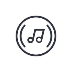 Music Logo Template Icon