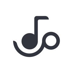 Music Logo Template Icon