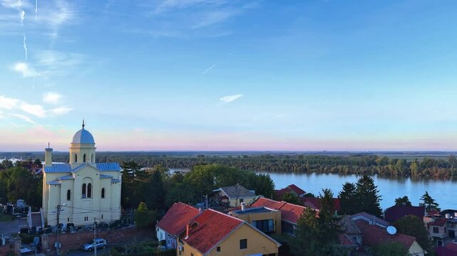 the historic Zemun district, the quay along the Danube River offers a charming, old-town feel with cobblestone paths, quaint riverside cafes, and colorful architecture