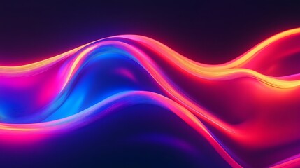 Naklejka premium Explore the vibrant dance of light and color in stunning abstract waveforms for visual inspiration