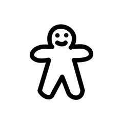 christmas gingerbread icon