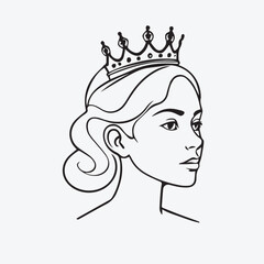 The Best Girl Queen Silhouette Vectors for Logo Design